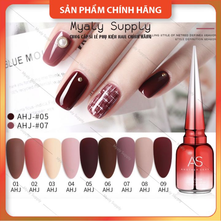 Set Sơn AS Chai Đỏ Nắp Nhọn 9 Chai Cao Cấp AHJ SP000327