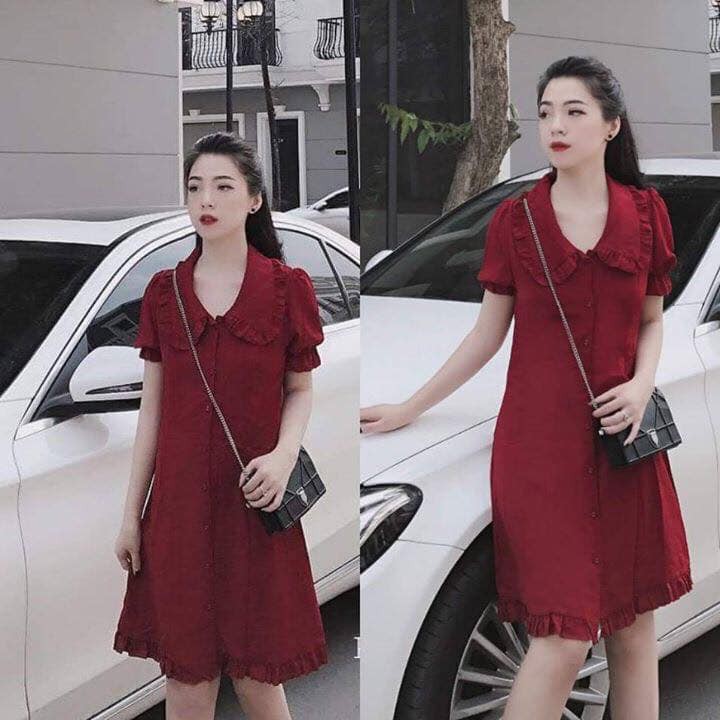 [50kg-120kg] Đầm Bigsize MS907. Khách Ib Để Được Tư Vấn Chọn Size.