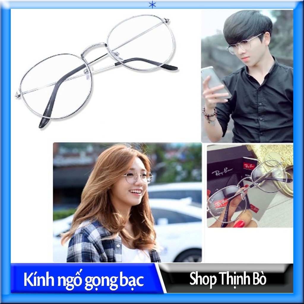 Kính Ngố Gọng Bạc