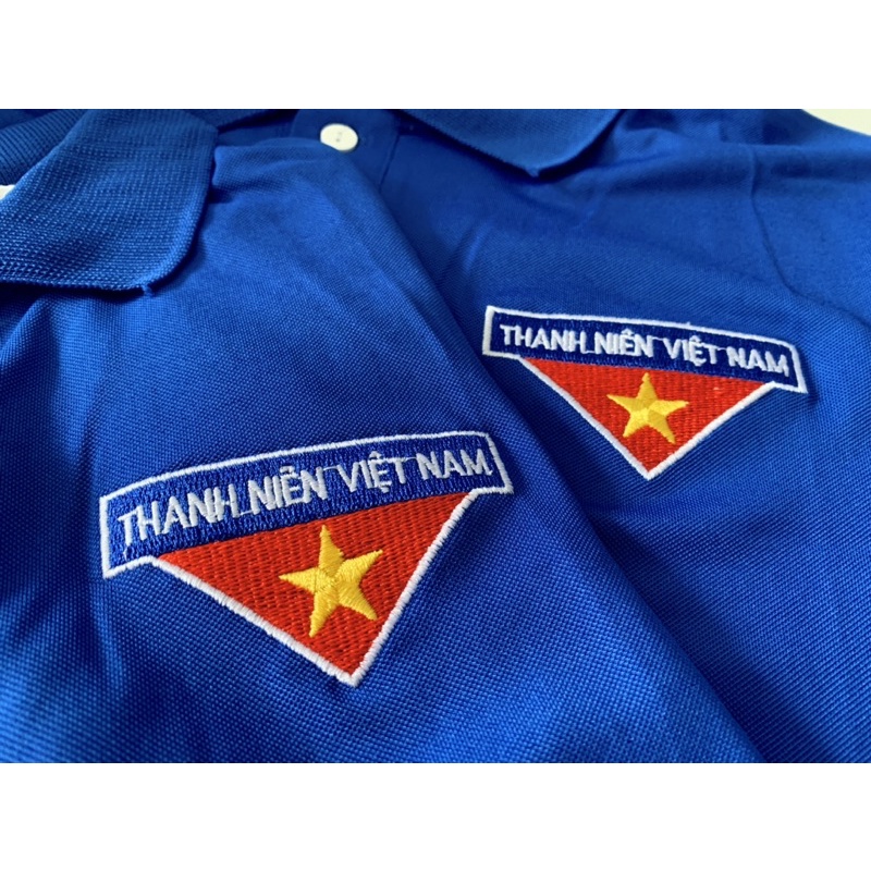 Áo thun đoàn poly co giãn 4 chiều, không xù, logo thêu đẹp.