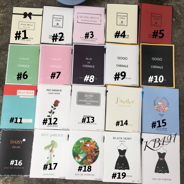 Mẫu Thử Nước Hoa Mini Các Dòng Nổi Tiếng - 2ml