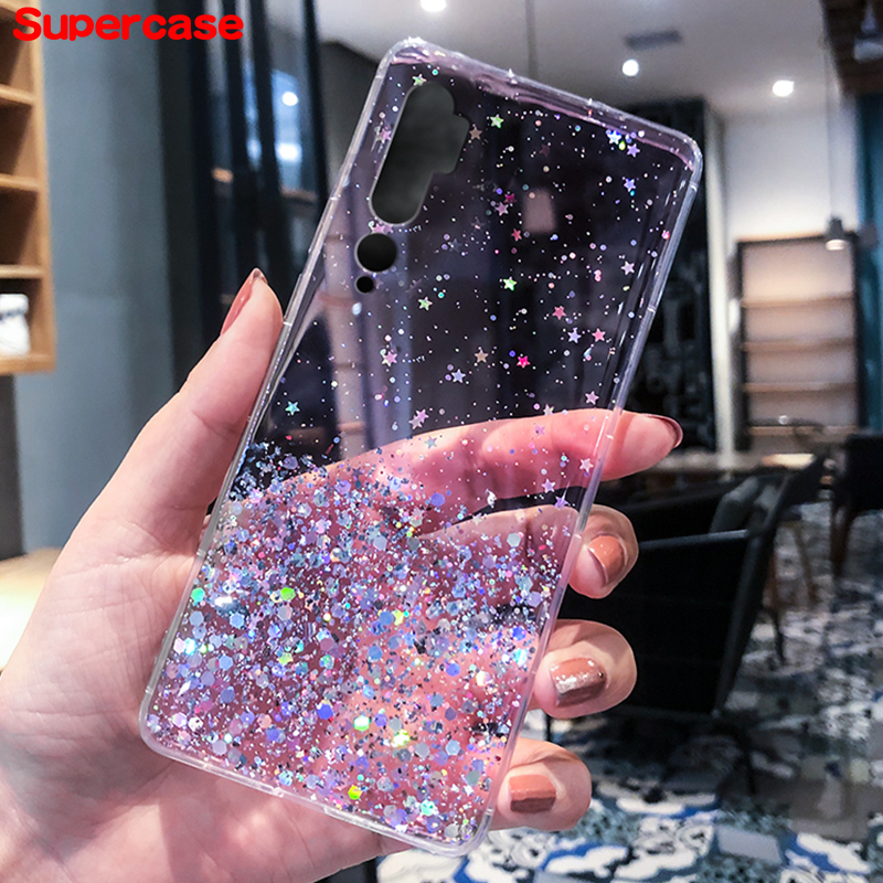 Ốp điện thoại mềm lấp lánh cho Xiaomi Redmi 9 9C 9A Note 9S 9 Pro Max 9 s Mi 10 Lite Note 10 Lite Pro