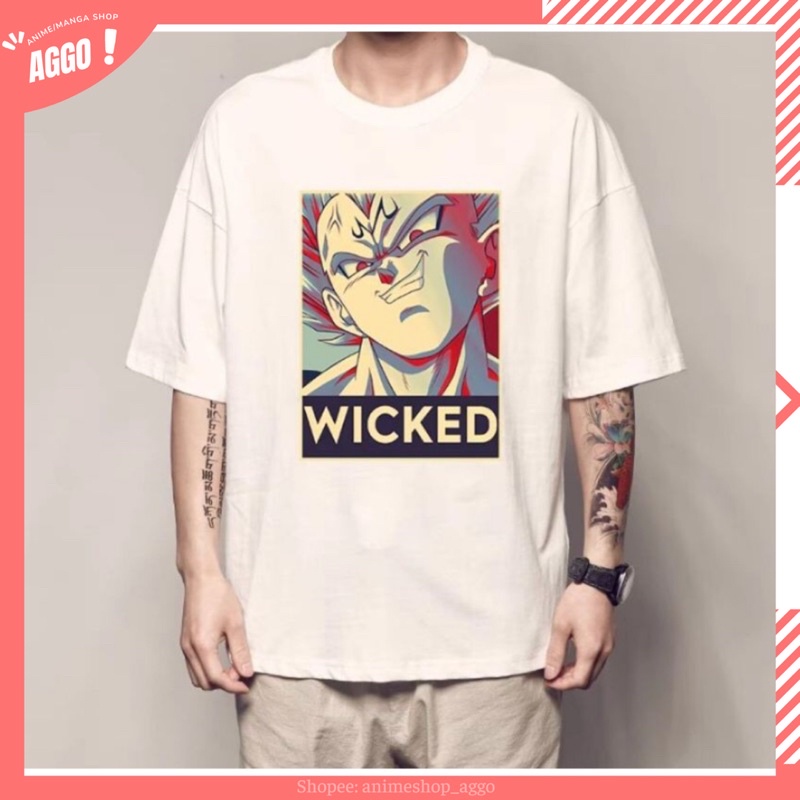 Áo thun Nam Dragon Ball Super Songoku Vegeta Form Rộng