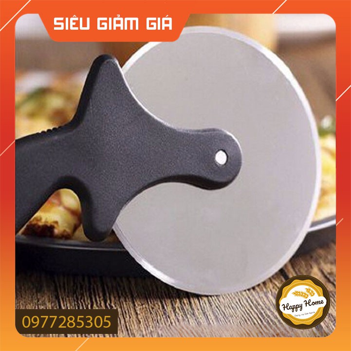 Dao cắt bánh pizza tròn bằng thép không gỉ cán nhựa CHẤT LƯỢNG
