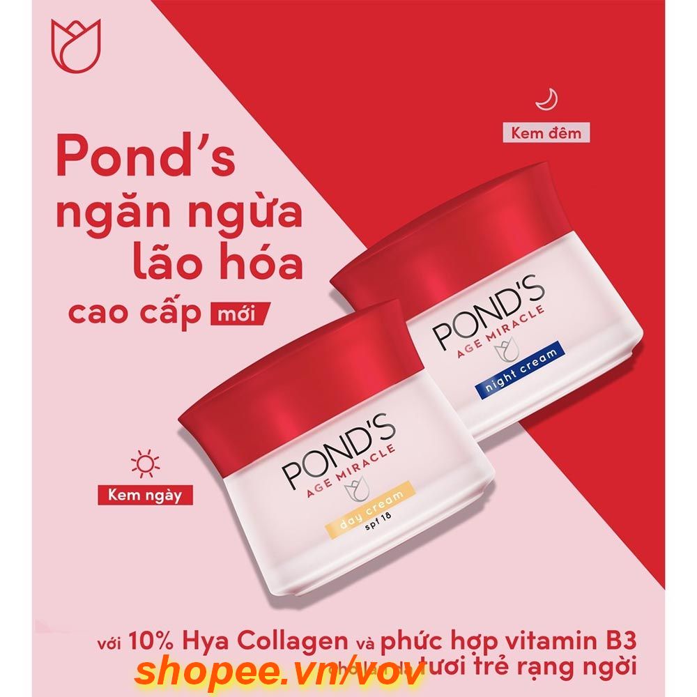 Kem Dưỡng Da Chống Lão Hóa Ponds Age Miracle Ban Ngày 100% chính hãng. vov cung cấp & bảo trợ.