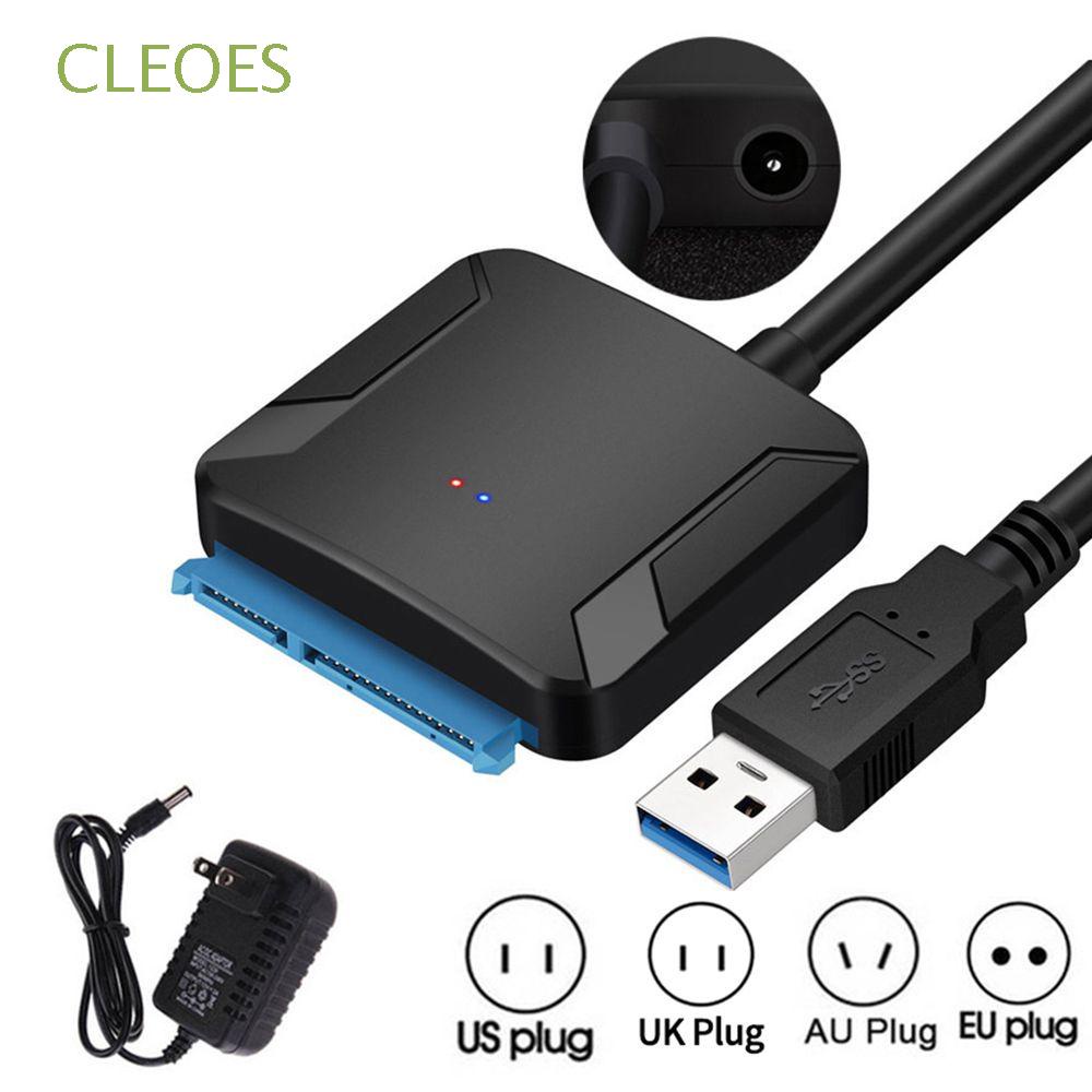 Cáp Chuyển Đổi Cleoes 0.4m 2.5 "Usb 3.0 Sang Sata Hdd / Ssd Us / Uk / Au / Eu Plug 2.5 / 3.5 Inch