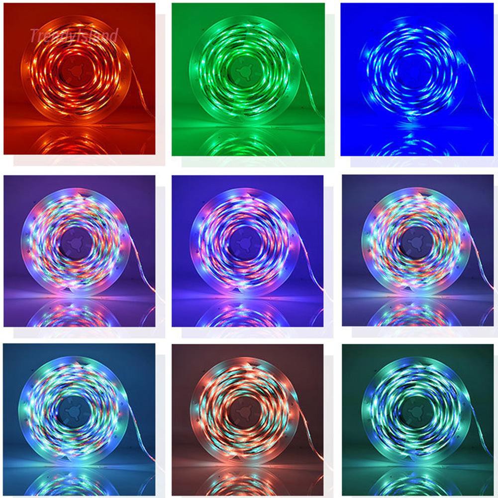 FLEXIBLE Cuộn Dây Đèn Led 3528 Rgb Kèm Điều Khiển Từ Xa