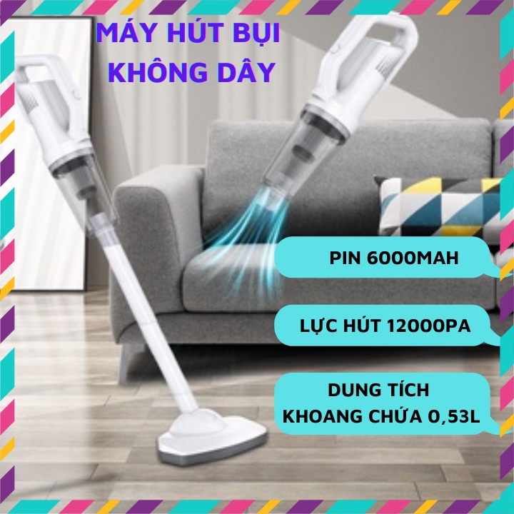 [Mã ELHA22 giảm 6% đơn 300K] Máy hút bụi không dây cầm tay LT-106EG, máy hút bụi đa năng lực hút 12000Pa