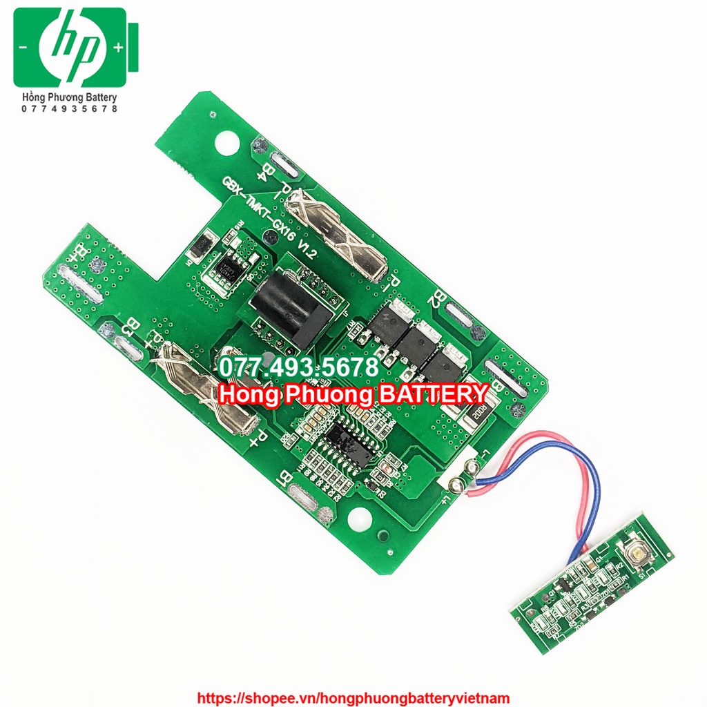 Vỏ mạch Adaptor Makita 21700 18V 8A 5S2P