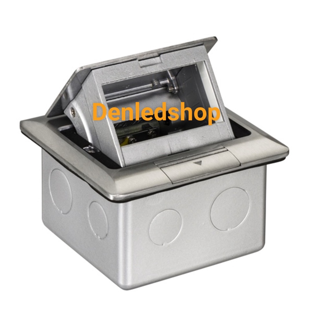 Ổ cắm âm sàn Schneider E224F ABE, Dòng S-Flexi có đế âm, màu nhũ bạc (bảo hành chính hãng)