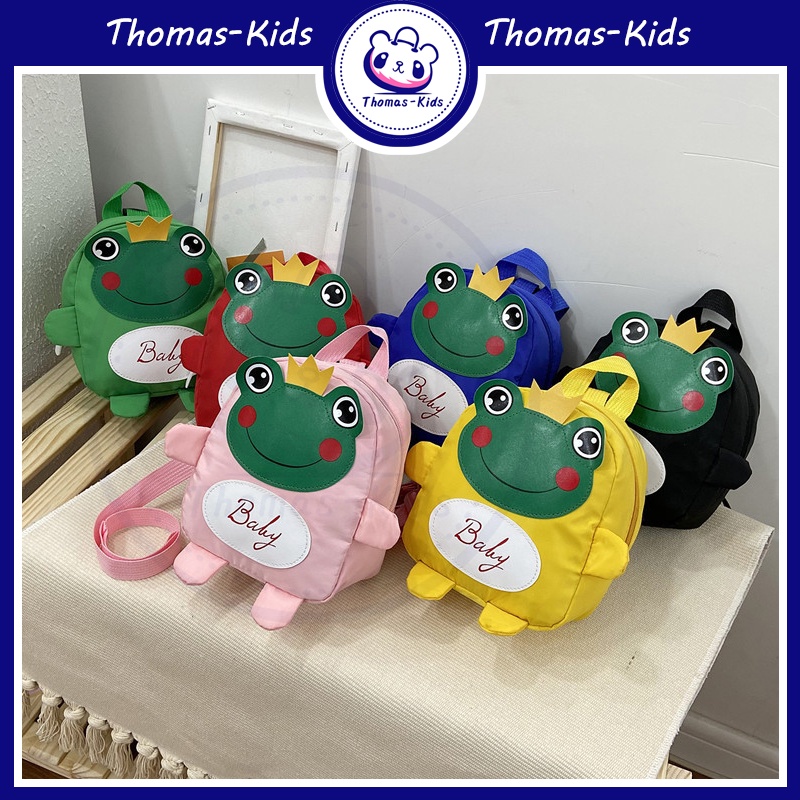 Ba Lô Hình Chú Ếch Nhỏ Dễ Thương Chống Mất Thời Trang Thường Ngày Cho Trẻ Mẫu Giáo