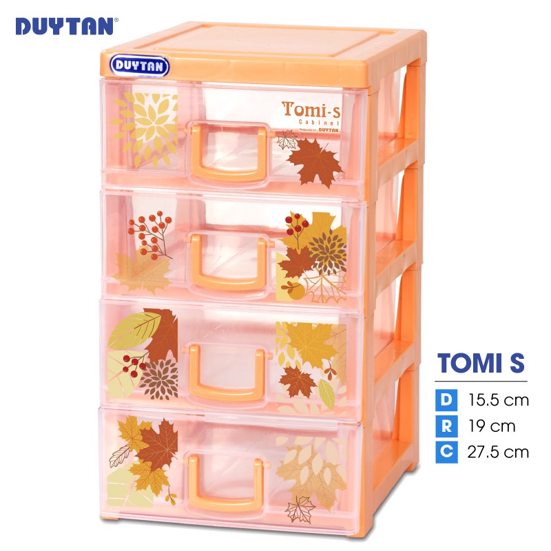 Tủ nhựa DUY TÂN Tomi S 4 ngăn (15.5 x 19 x 27.5 cm) - 08999 - Giao màu ngẫu nhiên