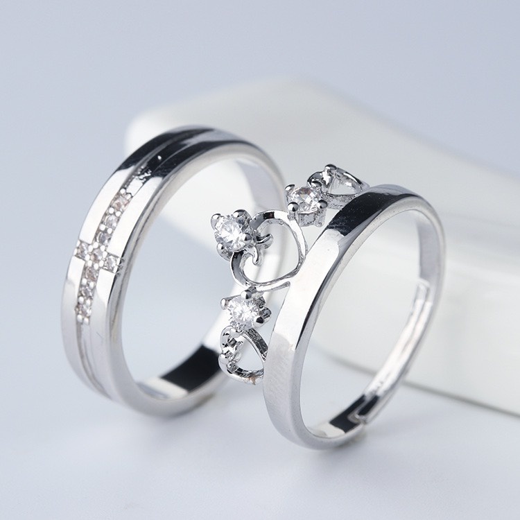 Nhẫn cặp đôi nam nữ cao cấp MIOCO NB01, thiết kế hở dễ dàng điều chỉnh kích cỡ, thời trang tình yêu mẫu mới