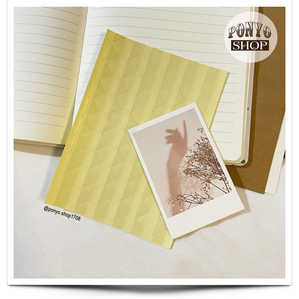 Sticker góc ảnh trong suốt trang trí Scrapbook/album ảnh