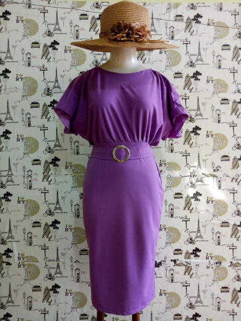 (5 màu, big size) Đầm Nữ Công sở Tay Cánh Tiên Đẹp Như HH Mỹ Linh | BigBuy360 - bigbuy360.vn