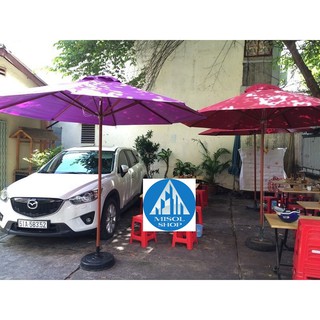 Dù lớn quán cafe không đế cao 2m8 Rộng 3 mét
