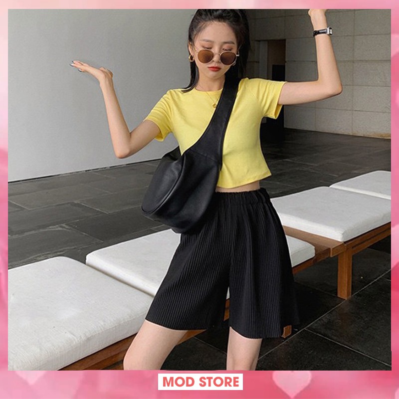 [𝐅𝐫𝐞𝐞𝐬𝐡𝐢𝐩 - 𝐇𝐨𝐭 𝐓𝐫𝐞𝐧𝐝] Quần Lửng Nữ Cạp Cao, Quần Sooc Nữ ông suông Cá Tính Nhiều Màu, Chất Đẹp, Dễ Phối Q3 | BigBuy360 - bigbuy360.vn