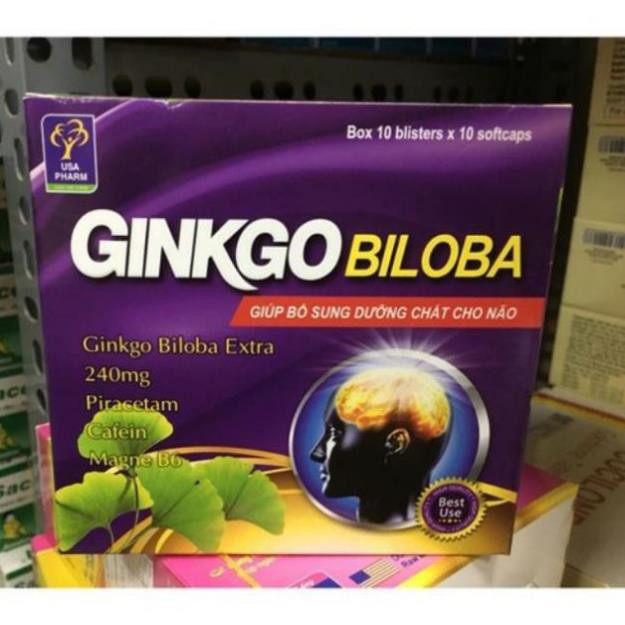 Hoạt huyết dưỡng não Ginkgo biloba 240mg HỘP 100