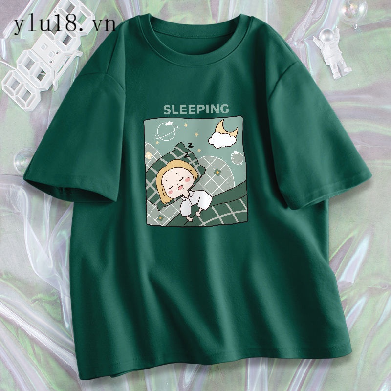 Mới Áo Thun Cotton Tay Lỡ Dáng Rộng Thời Trang Mùa Hè Dành Cho Nữ 2022