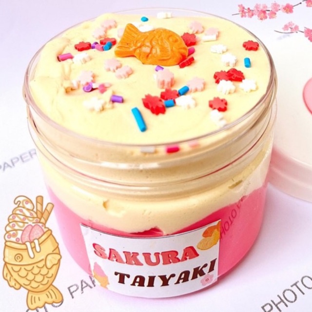 KEM CÁ SAKURA/ SAKURA TAIYAKI/ Slay Slime/ Kèm Charm Bánh Cá/ Slay Slime Mềm Mịn