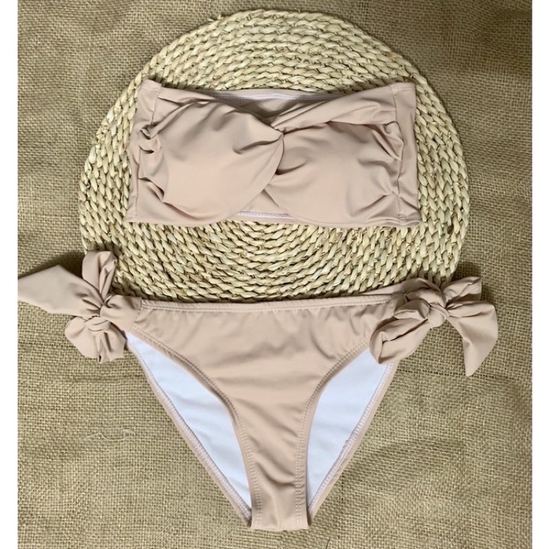 [Sẵn Hàng] Bikini 2 mảnh áo xoắn cup ngực quần buộc nơ [ Full Màu]