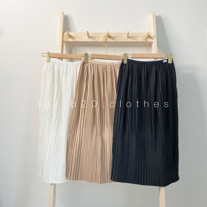 CHÂN VÁY XẾP LI LƯNG THUN SIÊU CHẤT