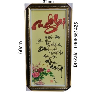 THƯ PHÁP MỪNG THỌ NGOẠI. Quà tặng mừng thọ, mừng sinh nhật ông bà, cha mẹ. Quà biếu tết.Tranh thư pháp mừng thọ