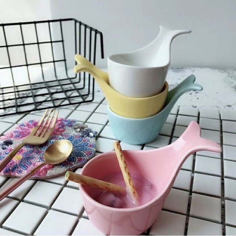 Bát sứ hình đuôi cá - Bát sứ ăn dặm kiểu Nhật