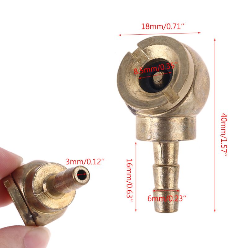 Đầu Nối Ống Bơm Hơi Lốp Xe Kèm Kẹp Tiện Dụng