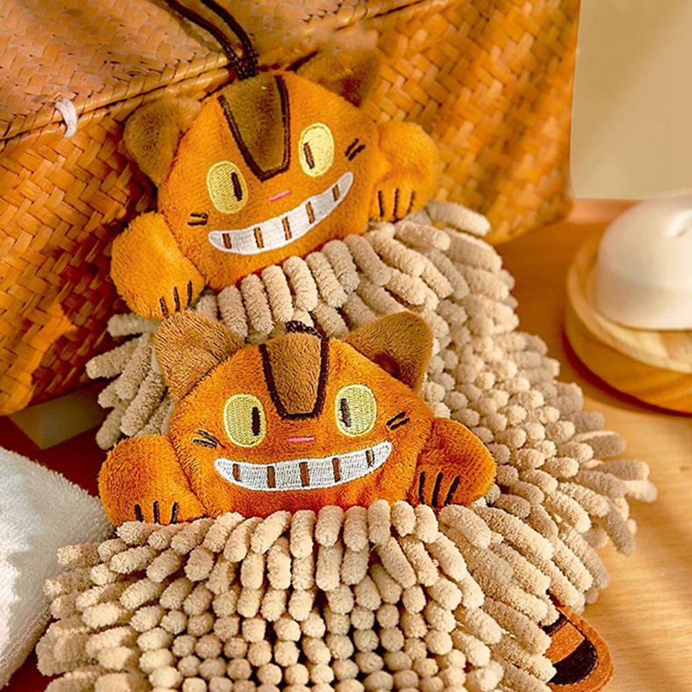 Khăn Lau Tay Bằng Sợi Microfiber Mềm Hình Mèo Chenille Cho Nhà Bếp Nhà Tắm