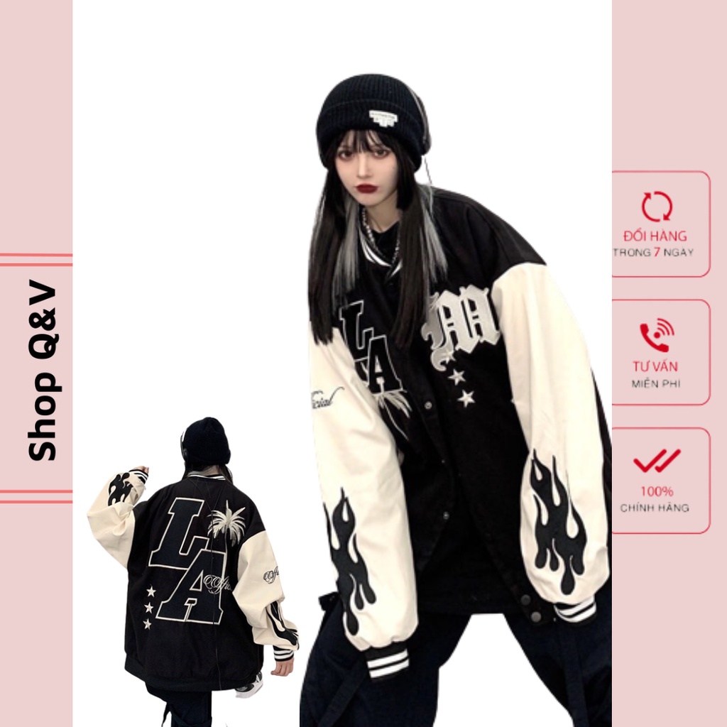 Áo bomber LA siêu ngầu siêu chất , vừa khoác chống nắng vừa thời trang hàng chuẩn from SHOP QV 373