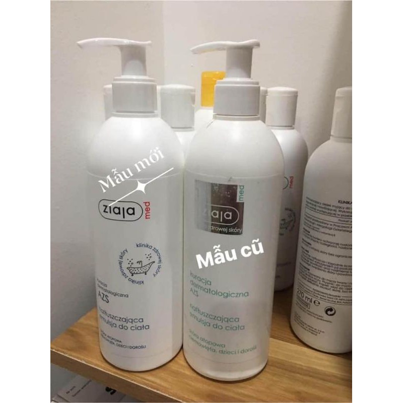 Nhũ Tương Dưỡng Ẩm Toàn Thân Ziaja Med Atopy AZS 400ml