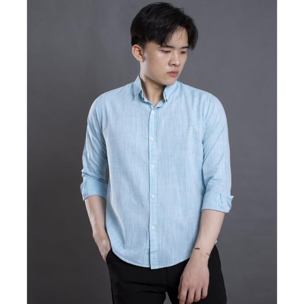 Áo sơ mi dài tay cao cấp LADOS-797 - vải linen cực xịn