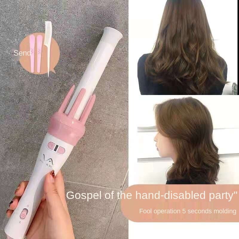 Máy uốn tóc xoăn xoay tự động 360 VIVID &amp; VOGUE, máy làm tóc tạo kiểu uốn xoăn tự động