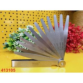 Thước căn lá INOX 13 lá, đo khe hở 0.05-1.0 mm, Vogel 413105, Feeler gauge. Sản xuất tại Đức
