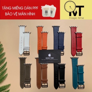[TẶNG PPF BẢO VỆ MÀN HÌNH] Dây Da Hermes Cao Cấp Dành Cho Apple Watch