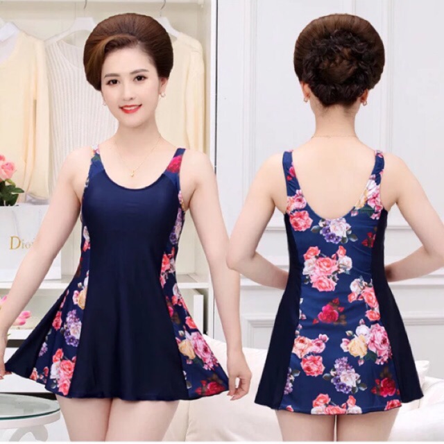 Đồ bơi nữ liền thân MB18 Size lớn (Size L - 4XL) | BigBuy360 - bigbuy360.vn