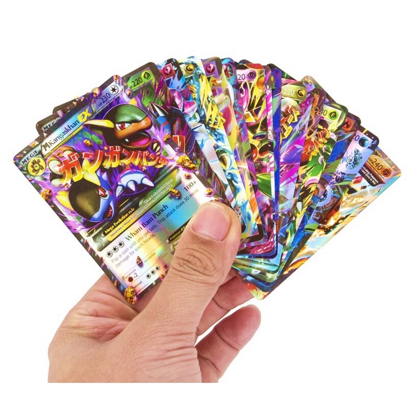 Bộ Thẻ Bài Pokemon TCG MEGA Màu Ngẫu Nhiên Phiên Bản Tiếng Anh