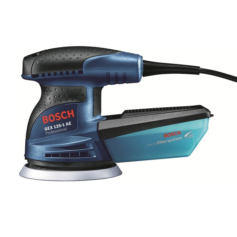 Máy Chà Nhám Rung Tròn Bosch GEX 125-1 AE - Kích thước đế chà 125mm, công suất 250W