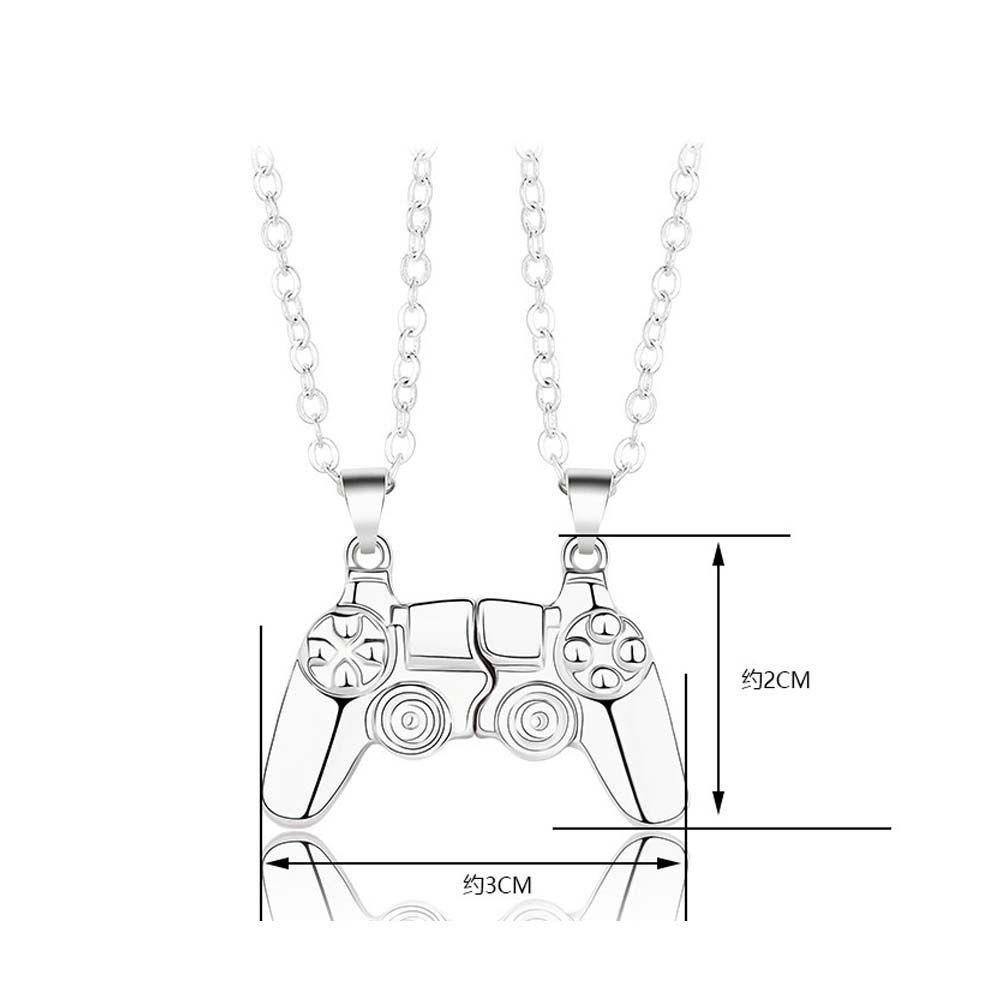ANEMONE Set 2 Vòng Cổ Choker Từ Tính Thiết Kế Mặt Hình Máy Chơi Game Cầm Tay Cho Cặp Đôi
