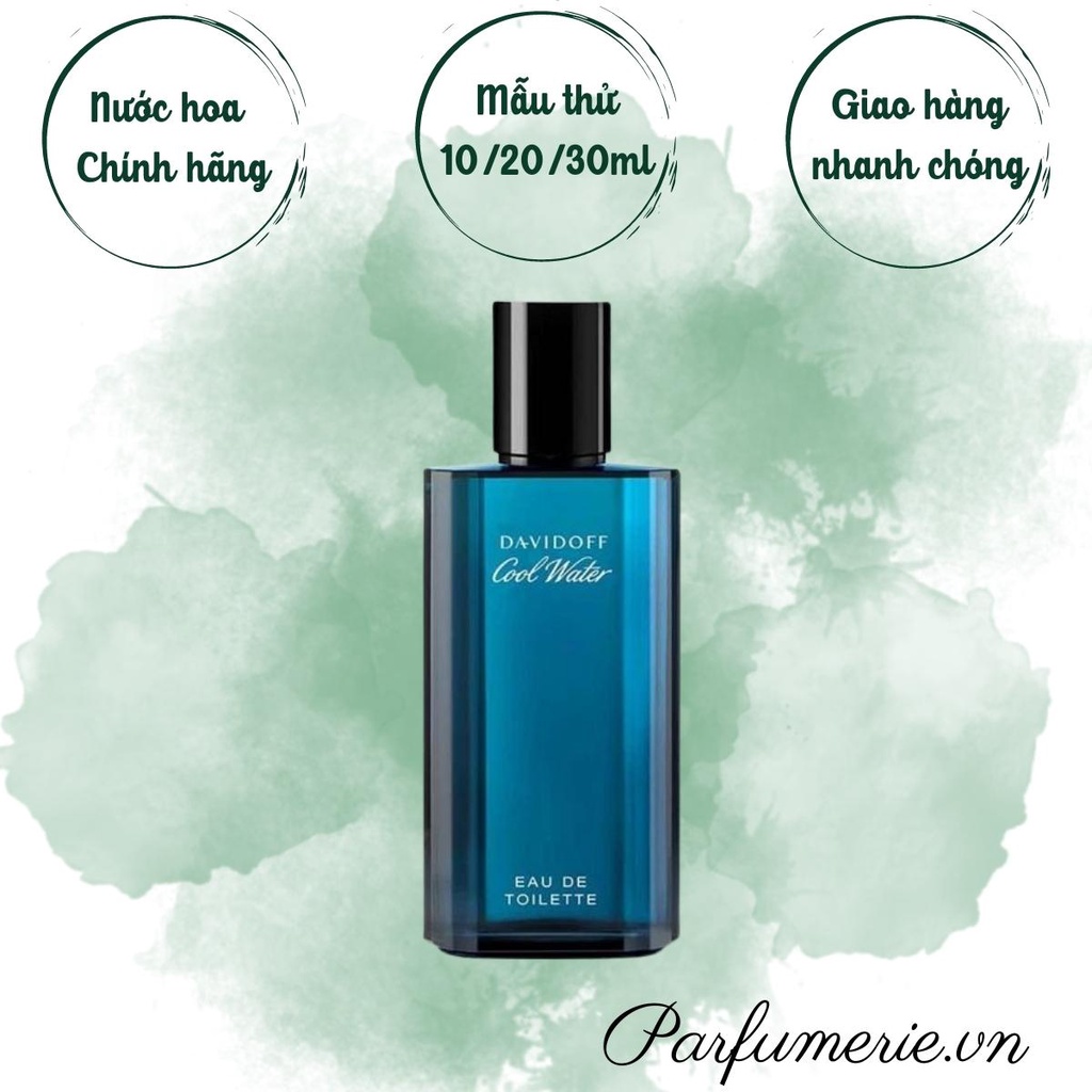 Nước hoa nam tươi mát Davidoff Cool Water chiết, hương thơm Thư giãn, Giản dị, Trẻ trung