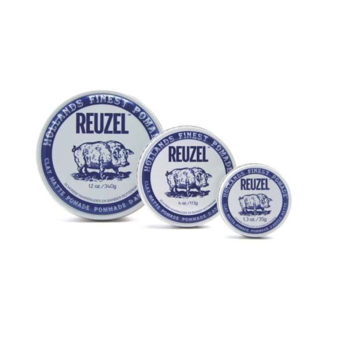 Tạo kiểu tóc Reuzel Clay Matte Pomade - 4oz và 12oz