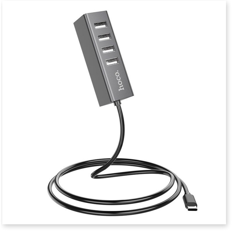 HUB 4 cổng USB Hoco HB1 tương thích cao chất liệu vỏ hợp kim nhôm cao cấp - MrPhukien