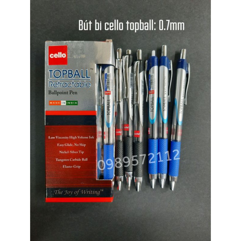 Hộp 12cái Bút bi Cello TopBall 0.7mm.