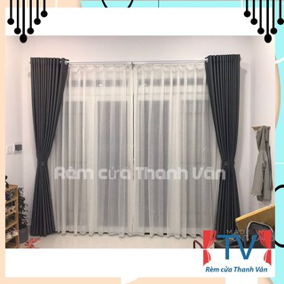 💠[HÀNG CAO CẤP]💠 Rèm cửa chống nắng - Màu xám ( kích thước nhỏ) ✅