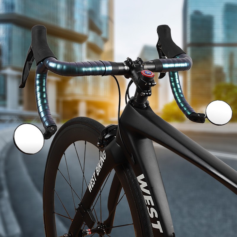 Gương chiếu hậu gắn tay lái xe đạp WEST BIKING xoay 360 độ đảm bảo lái xe an toàn (18