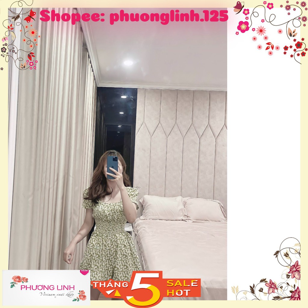JUM HOA CÚC NHÍ CỔ VUÔNG CHUN EO 2M | BigBuy360 - bigbuy360.vn