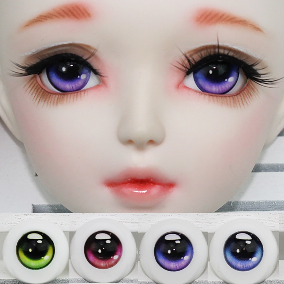Mắt Búp Bê Bằng Acrylic Màu Gradient Kích Thước 1/6 1/4 1/3BJD 12mm14mm16mm18mm