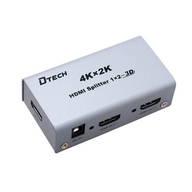 Bộ chia HDMI 1 Ra 2 Dtech Full HD Và 4K