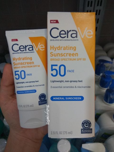 Kem chống nắng cho da mặt CeraVe Hydrating Sunscreen SPF 30 / SPF 50 Face Lotion